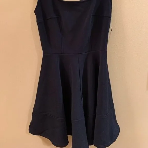 NWT Lulu’s Royal Blue Fit & Flare Dress - Picture 7 of 7